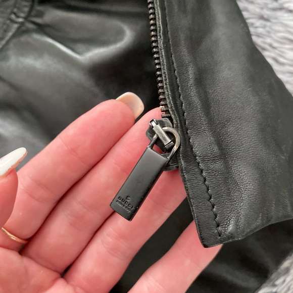 Gucci Authentic Peplum Leather Jacket - Picture 13 of 16